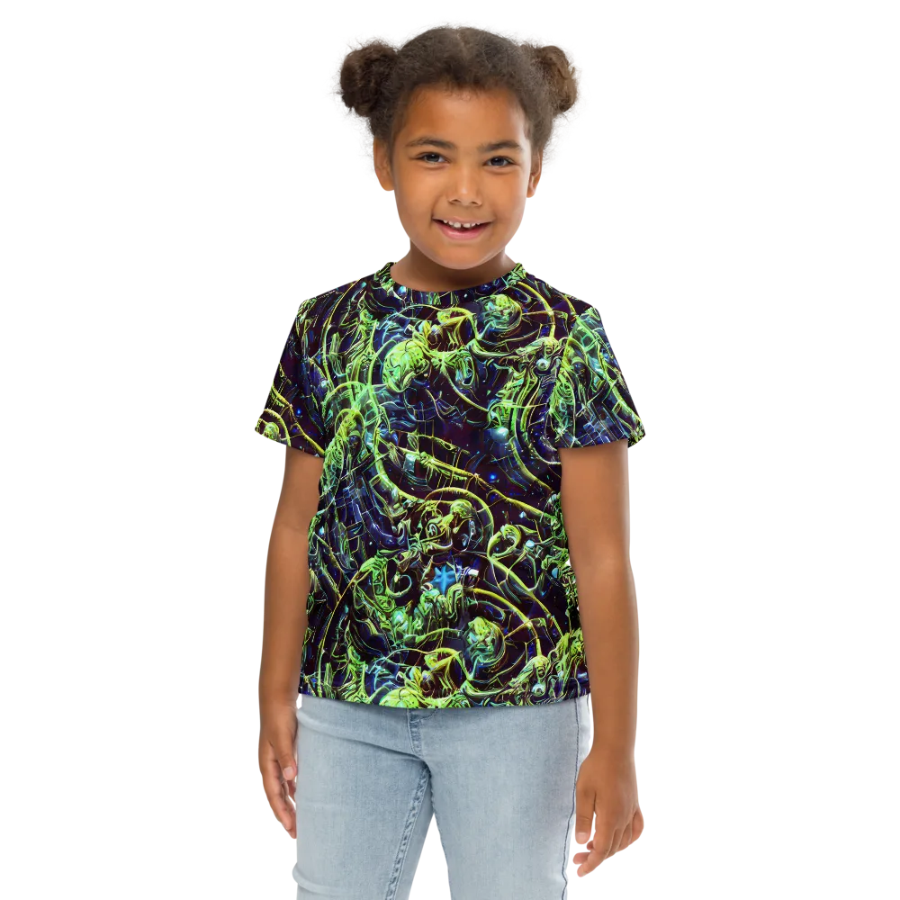Electric Underbrush on Kids Crew Neck T-Shirt — Front
