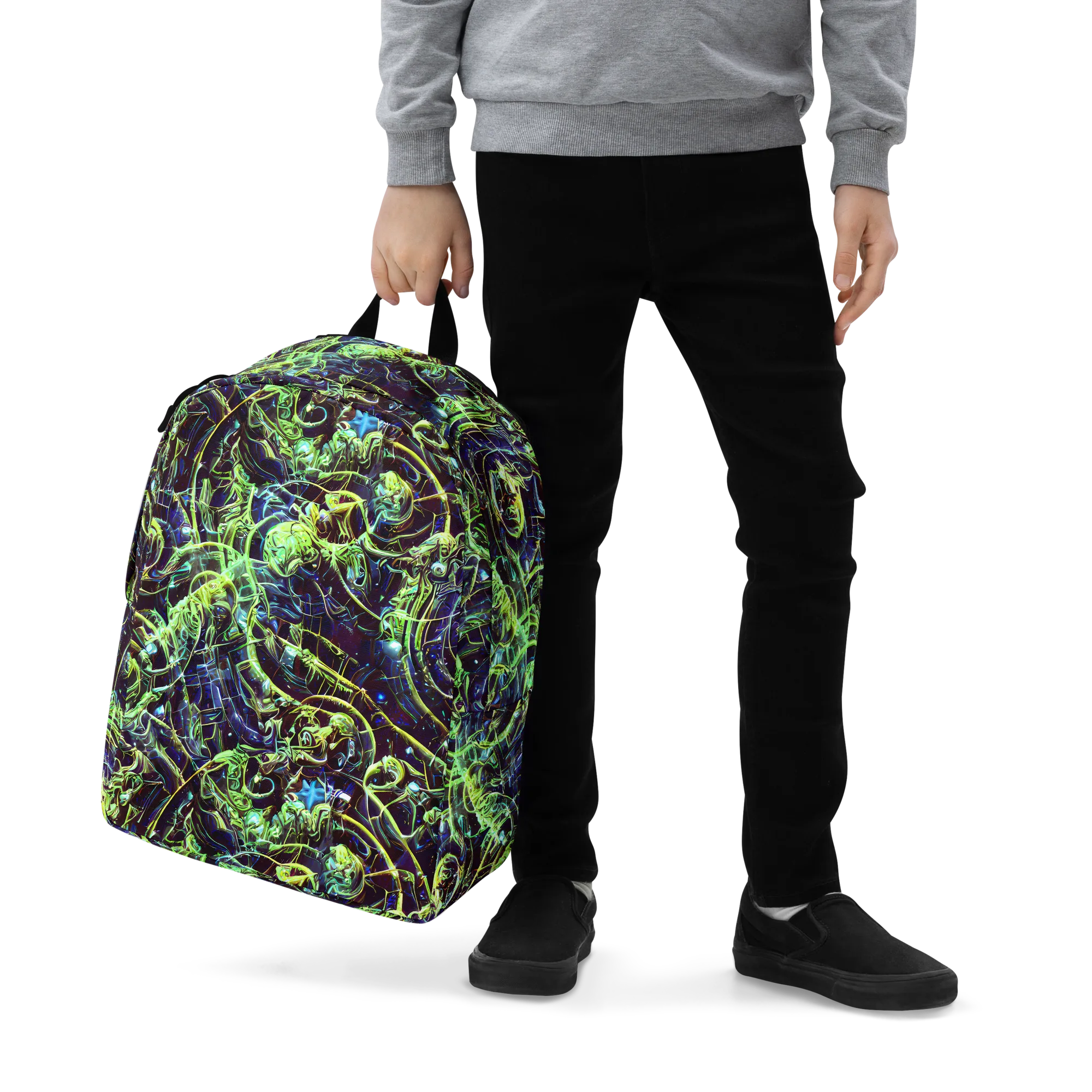 Electric Underbrush on Minimalist Backpack — Zoomed-in