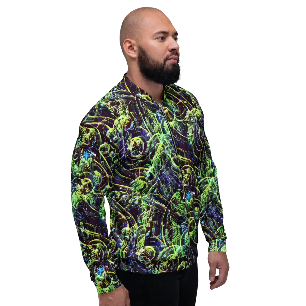 Electric Underbrush on Bomber Jacket — Right