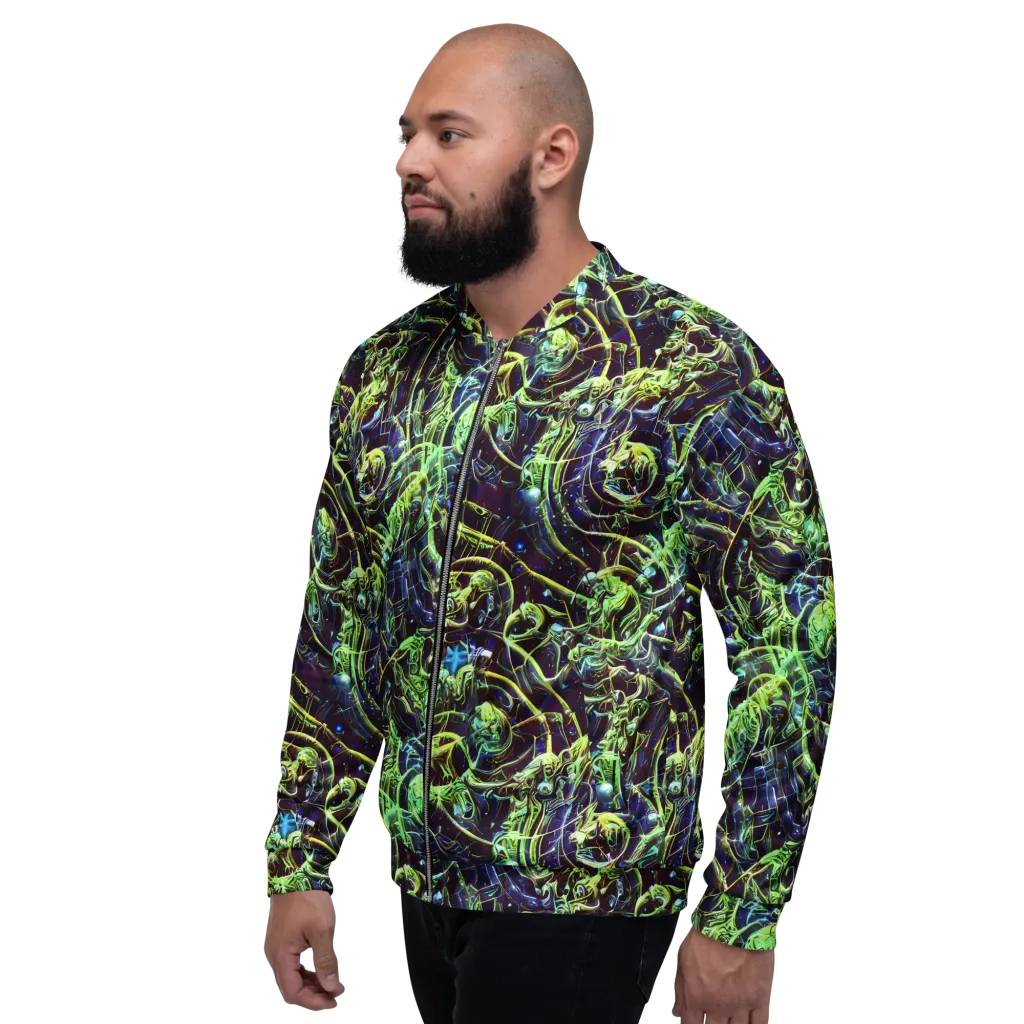 Electric Underbrush on Bomber Jacket — Left