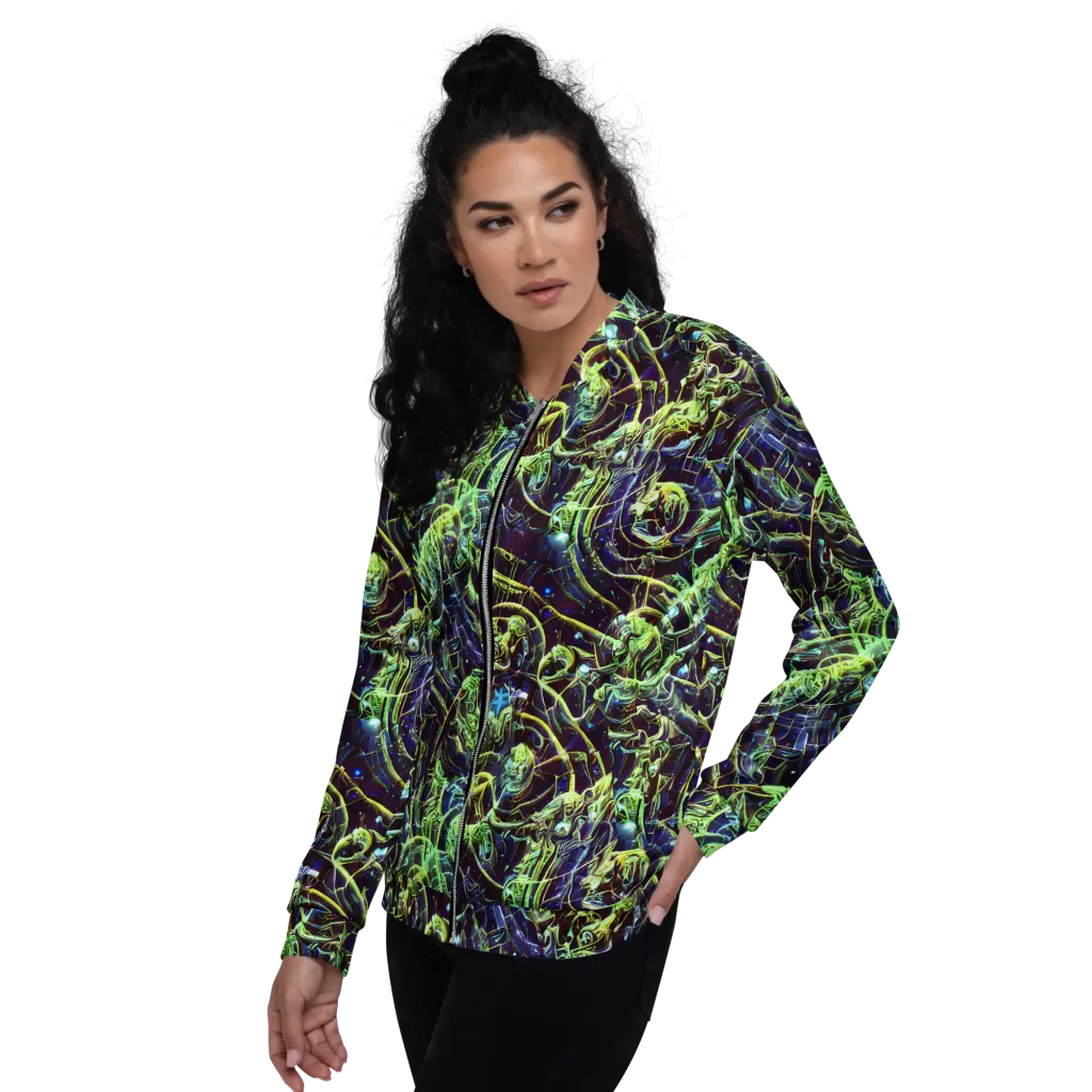 Electric Underbrush on Bomber Jacket — Left