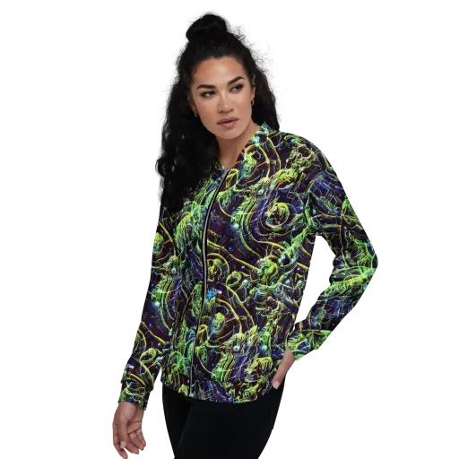 Electric Underbrush on a Bomber Jacket