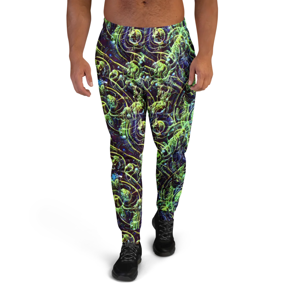 Electric Underbrush on Men's Joggers — Front