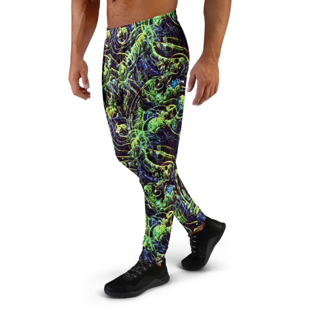 Electric Underbrush on Men's Joggers — Left