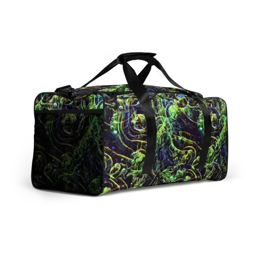 Electric Underbrush on a Duffle Bag