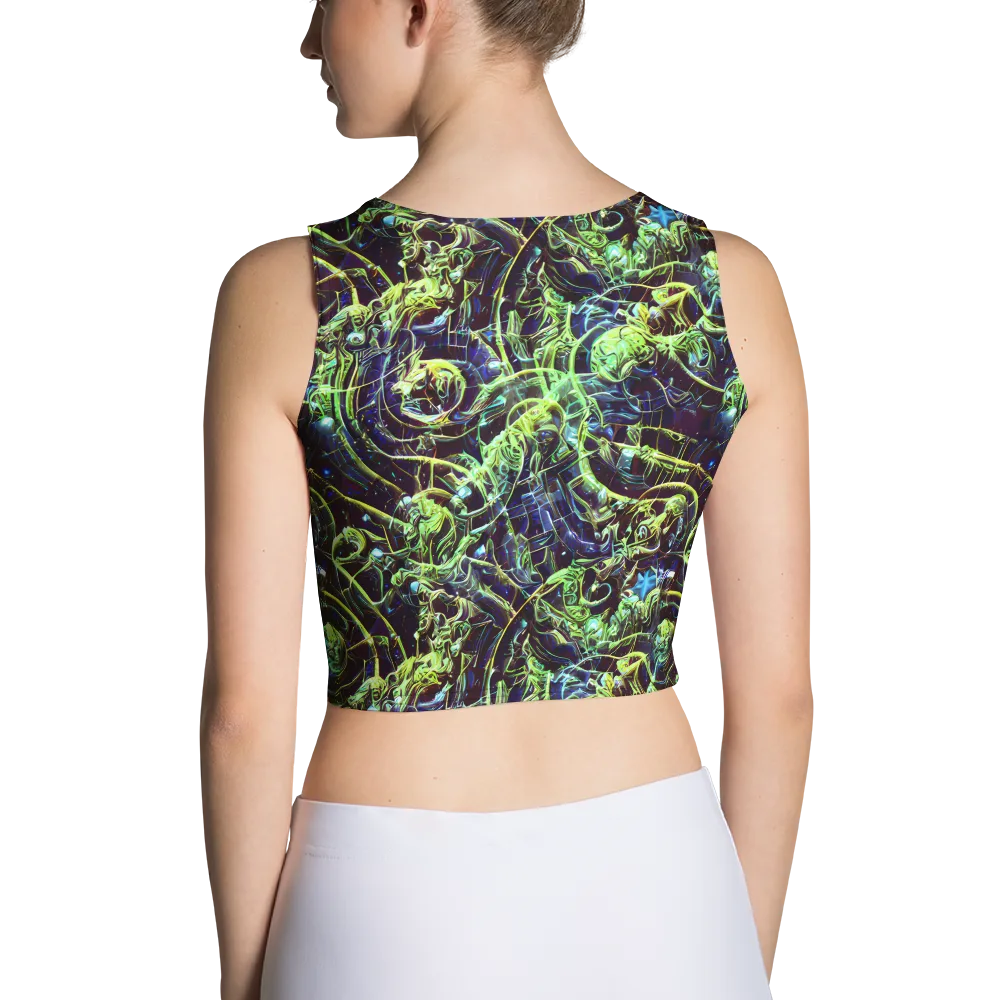 Electric Underbrush on Crop Top — Back