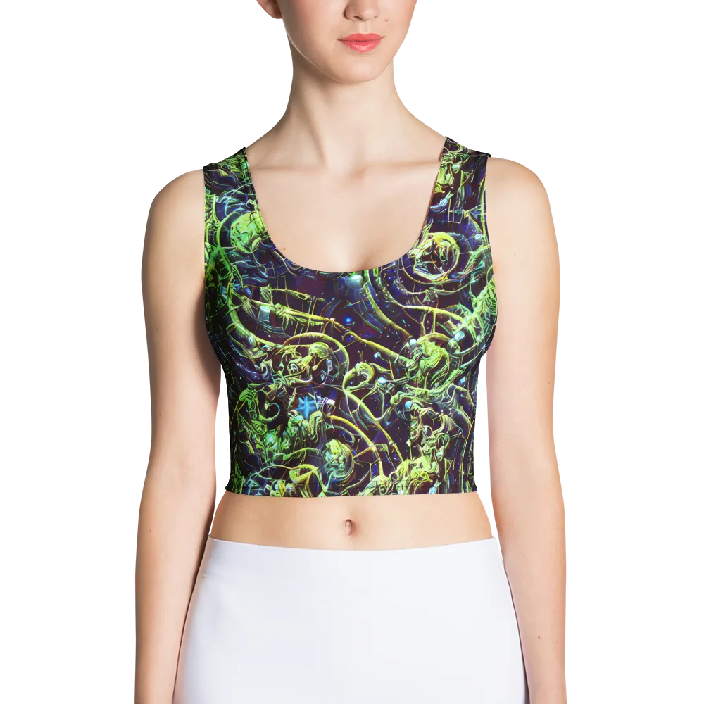 Electric Underbrush on Crop Top — Front