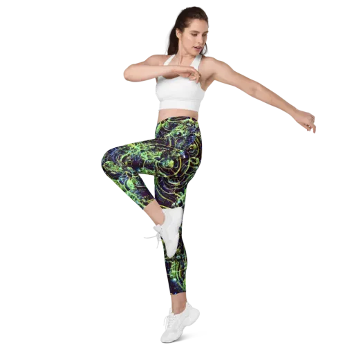 Electric Underbrush on a Leggings with Pockets