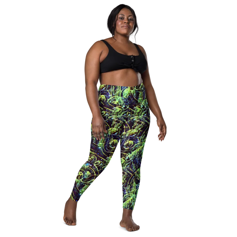 Electric Underbrush on Leggings with Pockets — Front