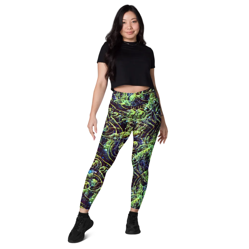 Electric Underbrush on Leggings with Pockets — Front