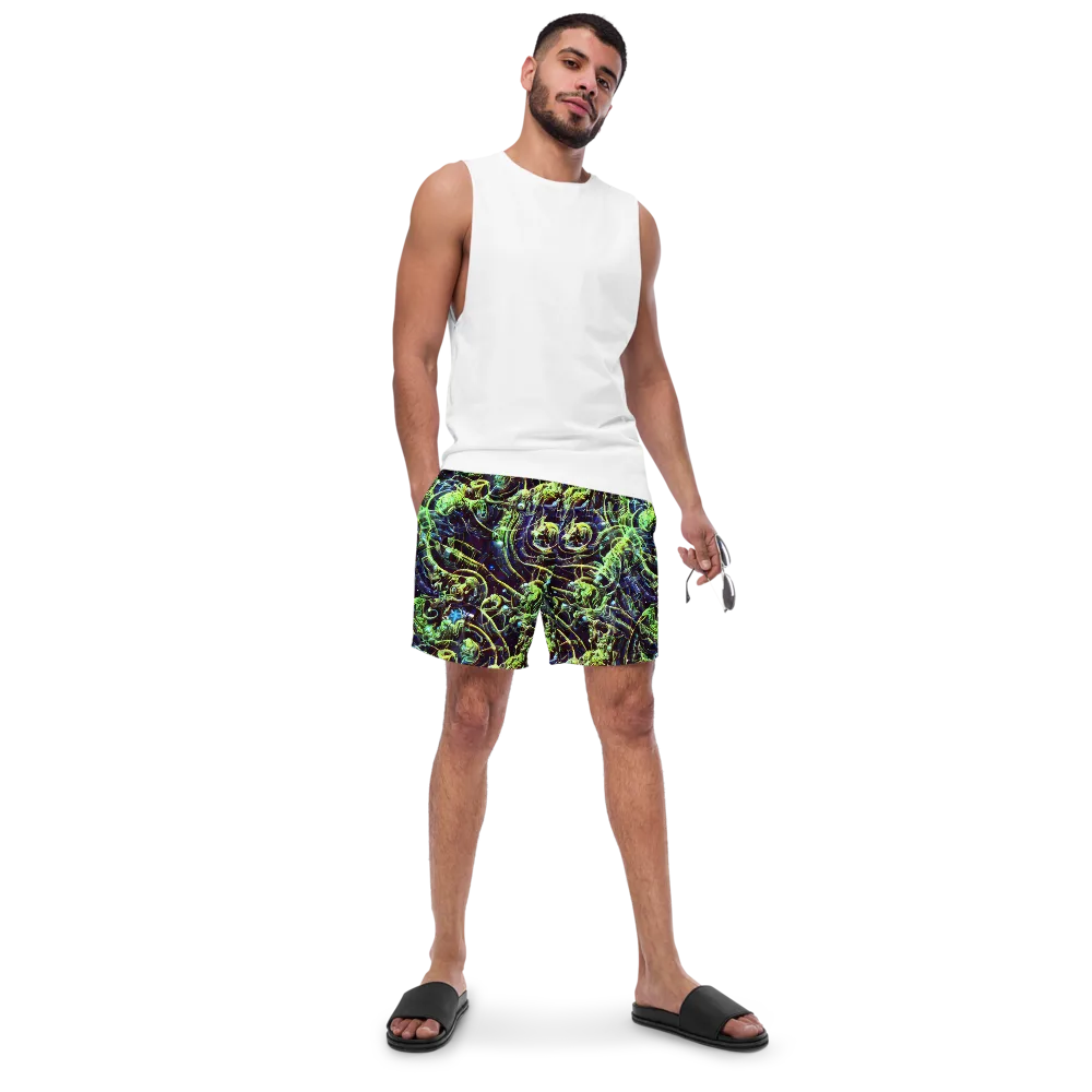 Electric Underbrush on Swim Trunks — Front