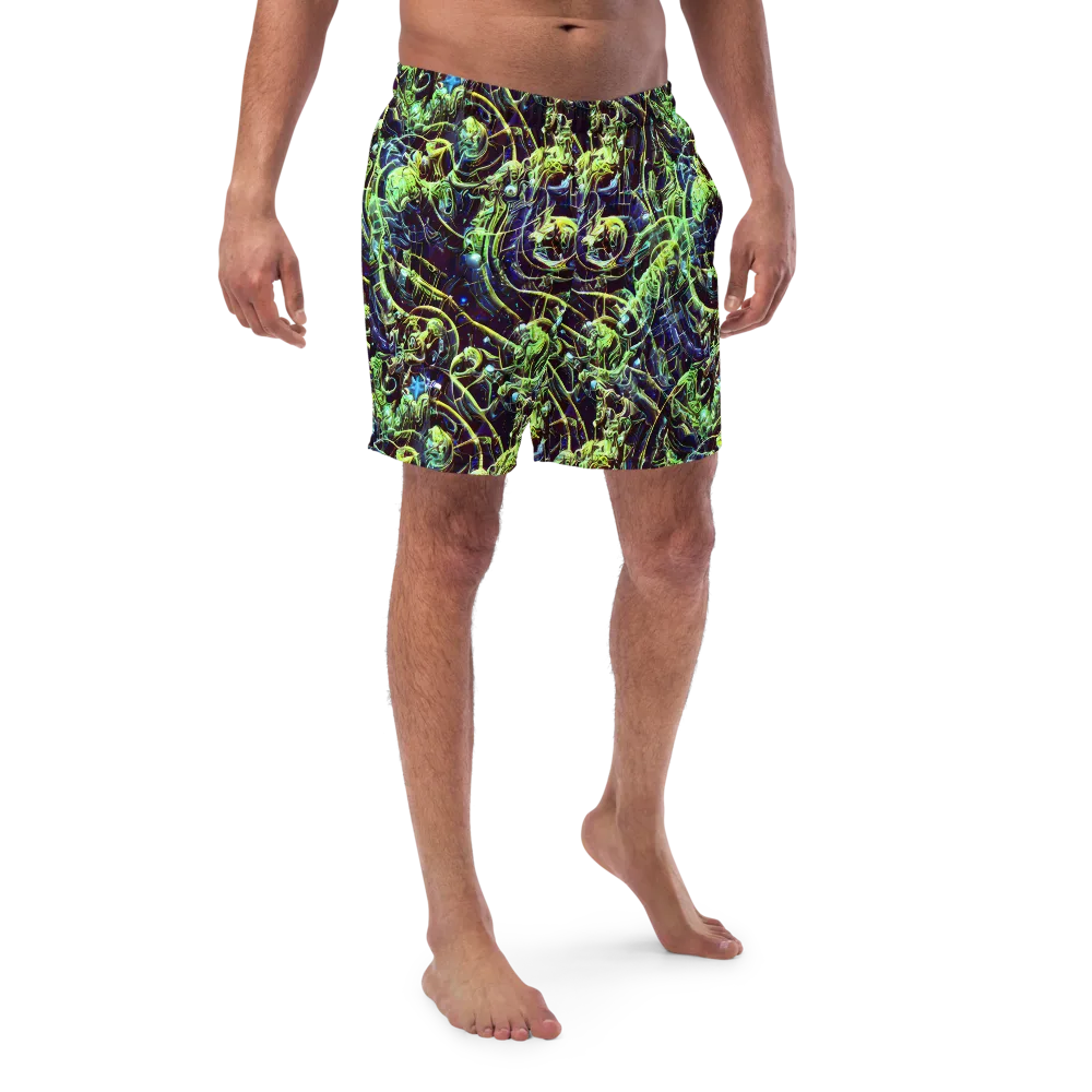 Electric Underbrush on Swim Trunks — Front
