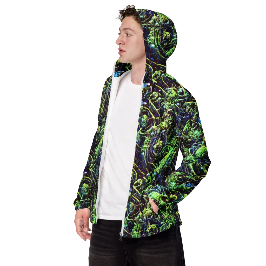 Electric Underbrush on Men's Windbreaker — Left Front