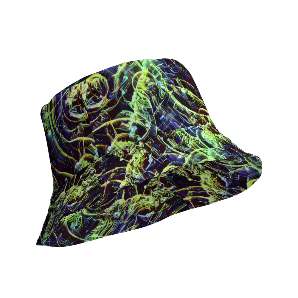 Electric Underbrush on Reversible Bucket Hat — Product details Outside
