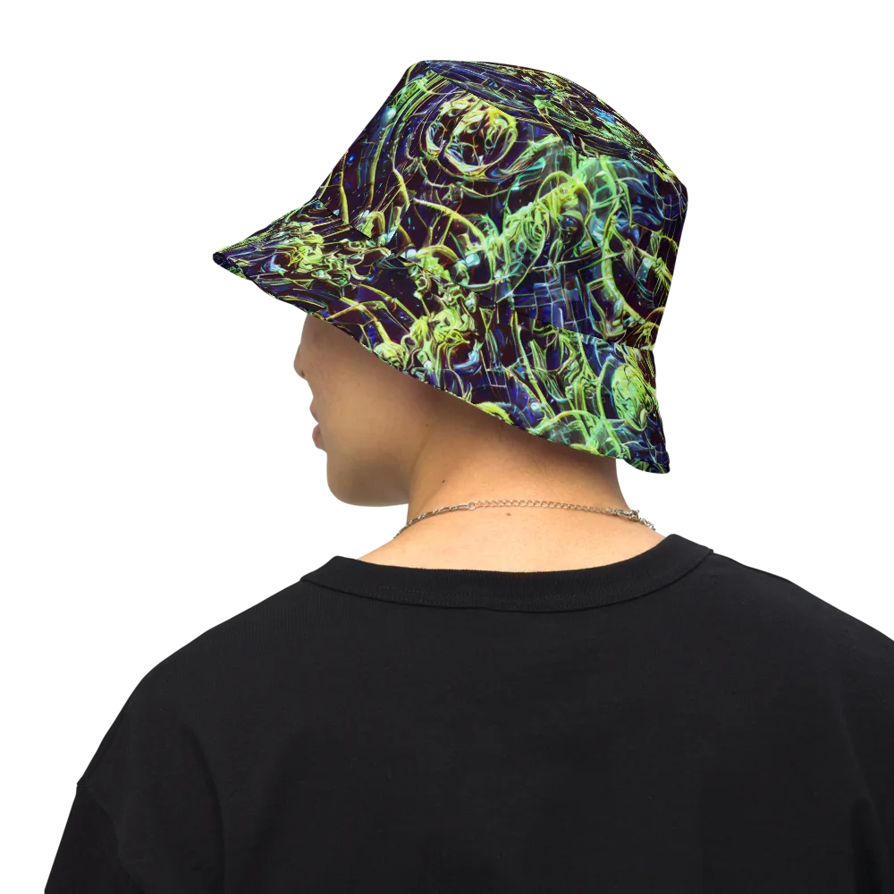 Electric Underbrush on Reversible Bucket Hat — Back Inside