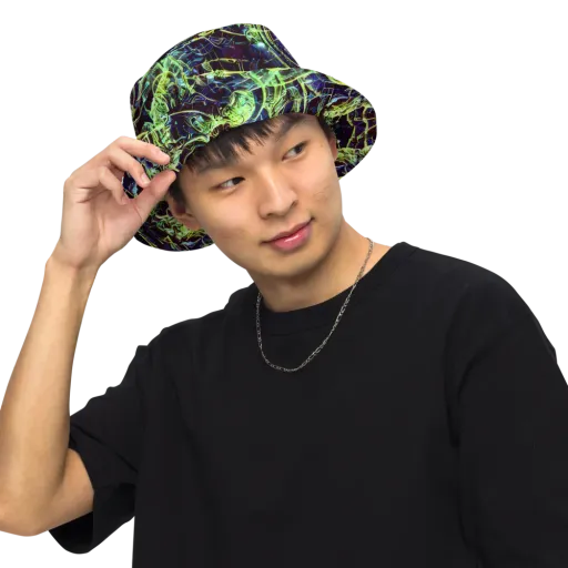 Electric Underbrush on a Reversible Bucket Hat