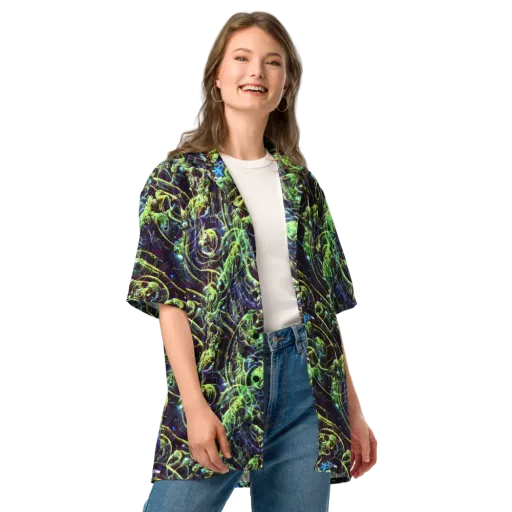 Electric Underbrush on a Button Shirt
