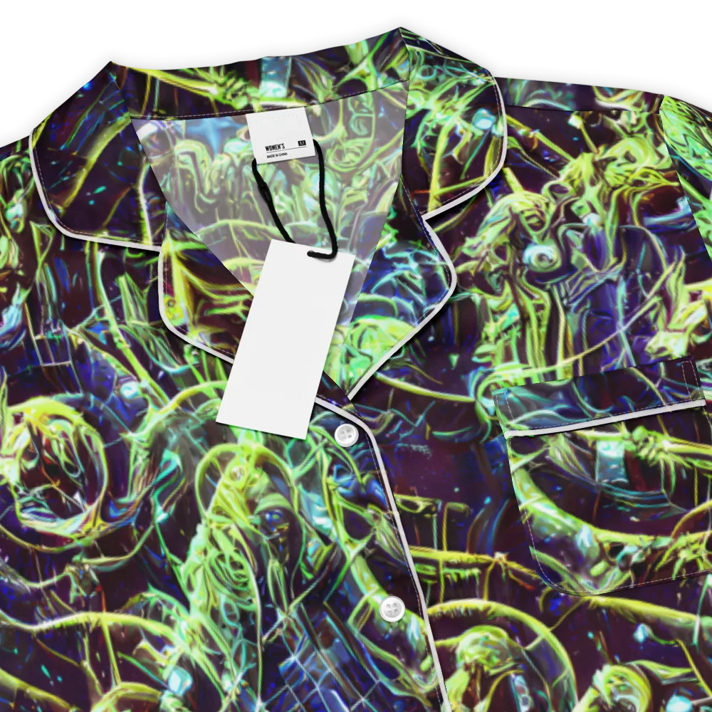 Electric Underbrush on Women's Short Sleeve Pajama Top — Product details