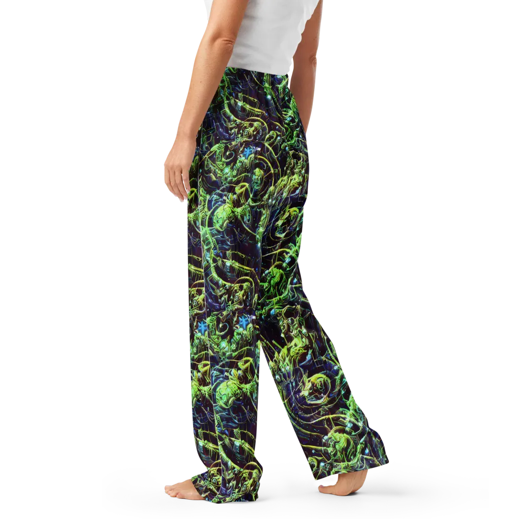Electric Underbrush on Women's Pajama Pants — Left