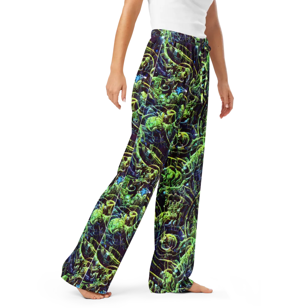 Electric Underbrush on Women's Pajama Pants — Right Front