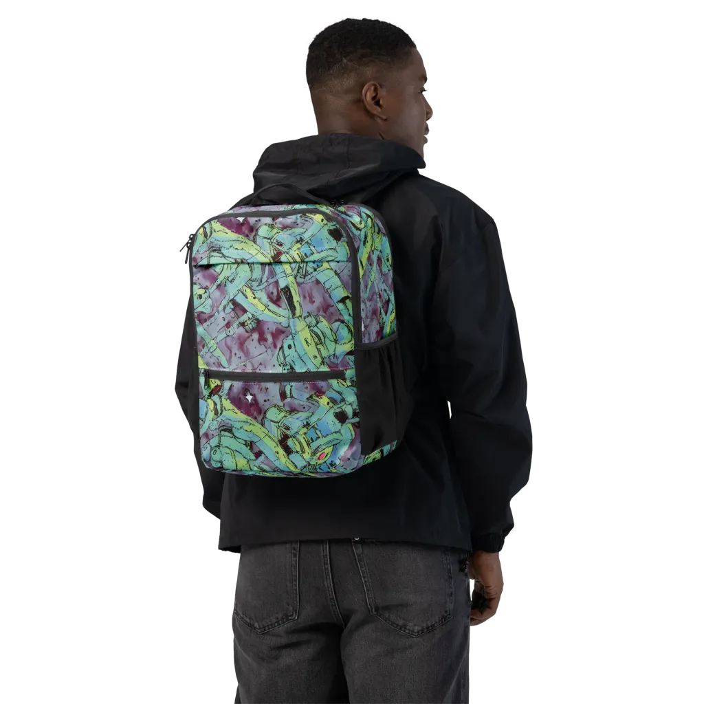 Lime Age on Utility Backpack — Back