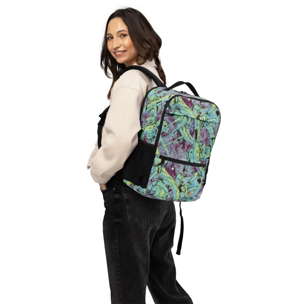 Lime Age on Utility Backpack — Back