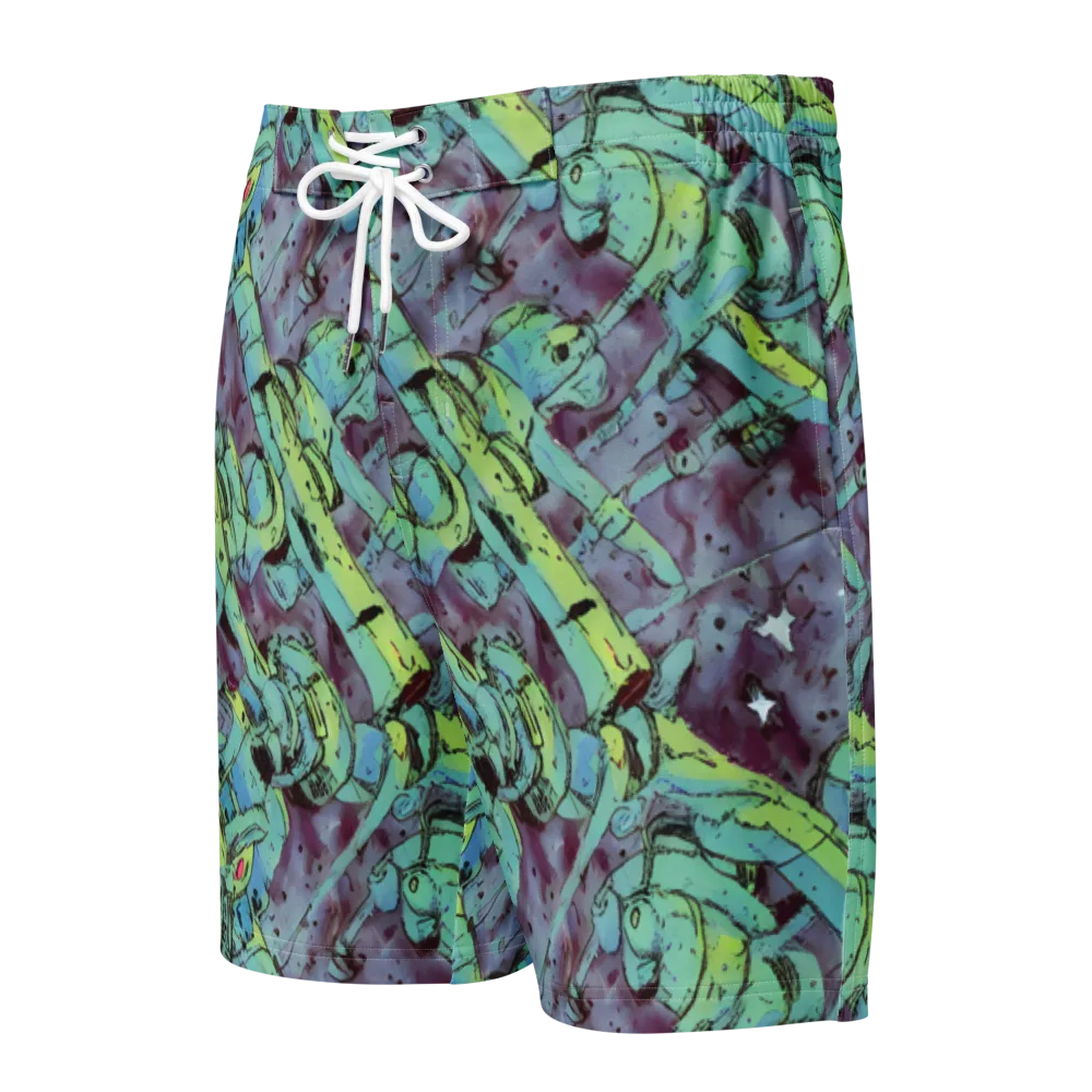 Lime Age on Men's Board Shorts — Front