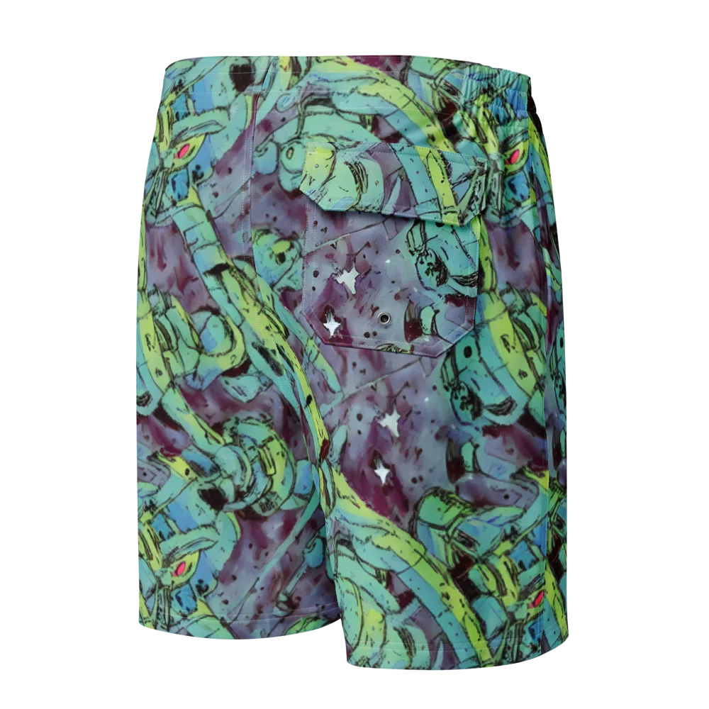 Lime Age on Men's Board Shorts — Back