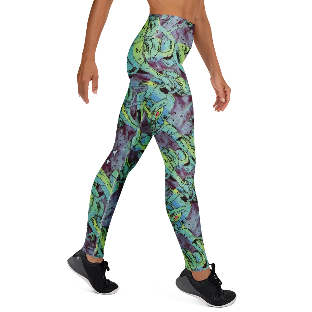 Lime Age on Yoga Leggings — Right