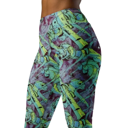 Lime Age on a Yoga Leggings