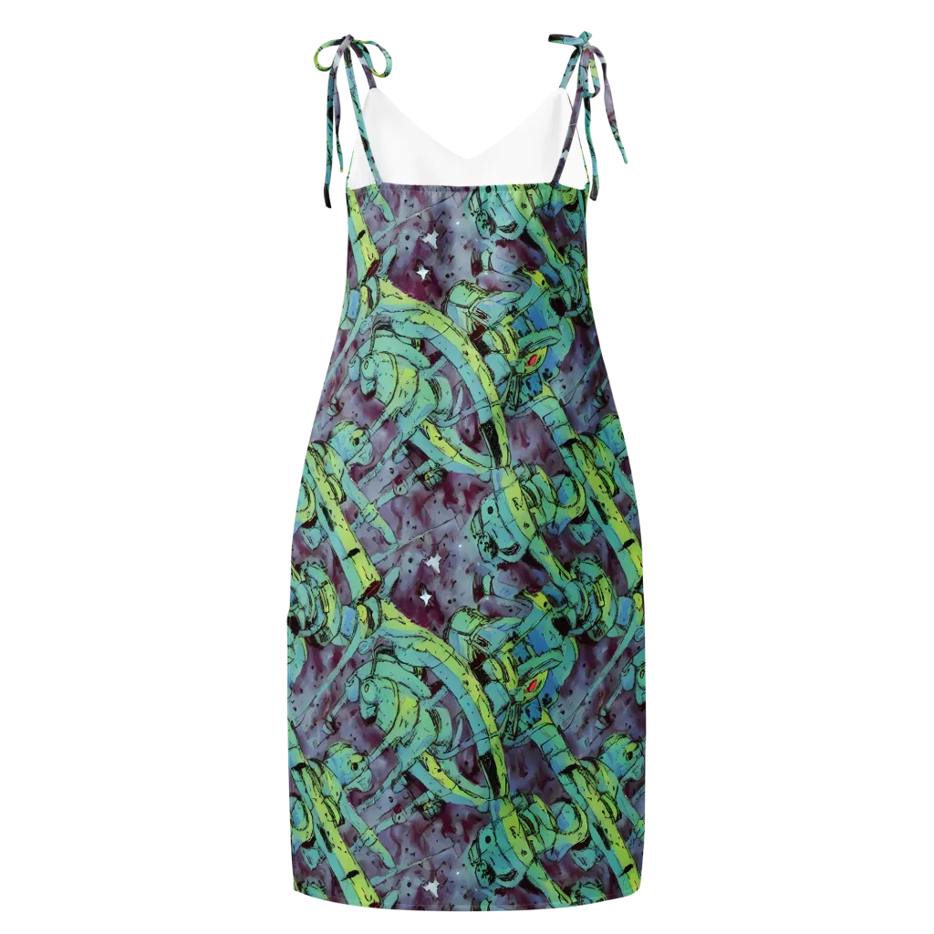 Lime Age on Slip Dress — Back