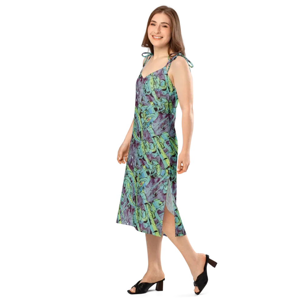 Lime Age on Slip Dress — Left Front
