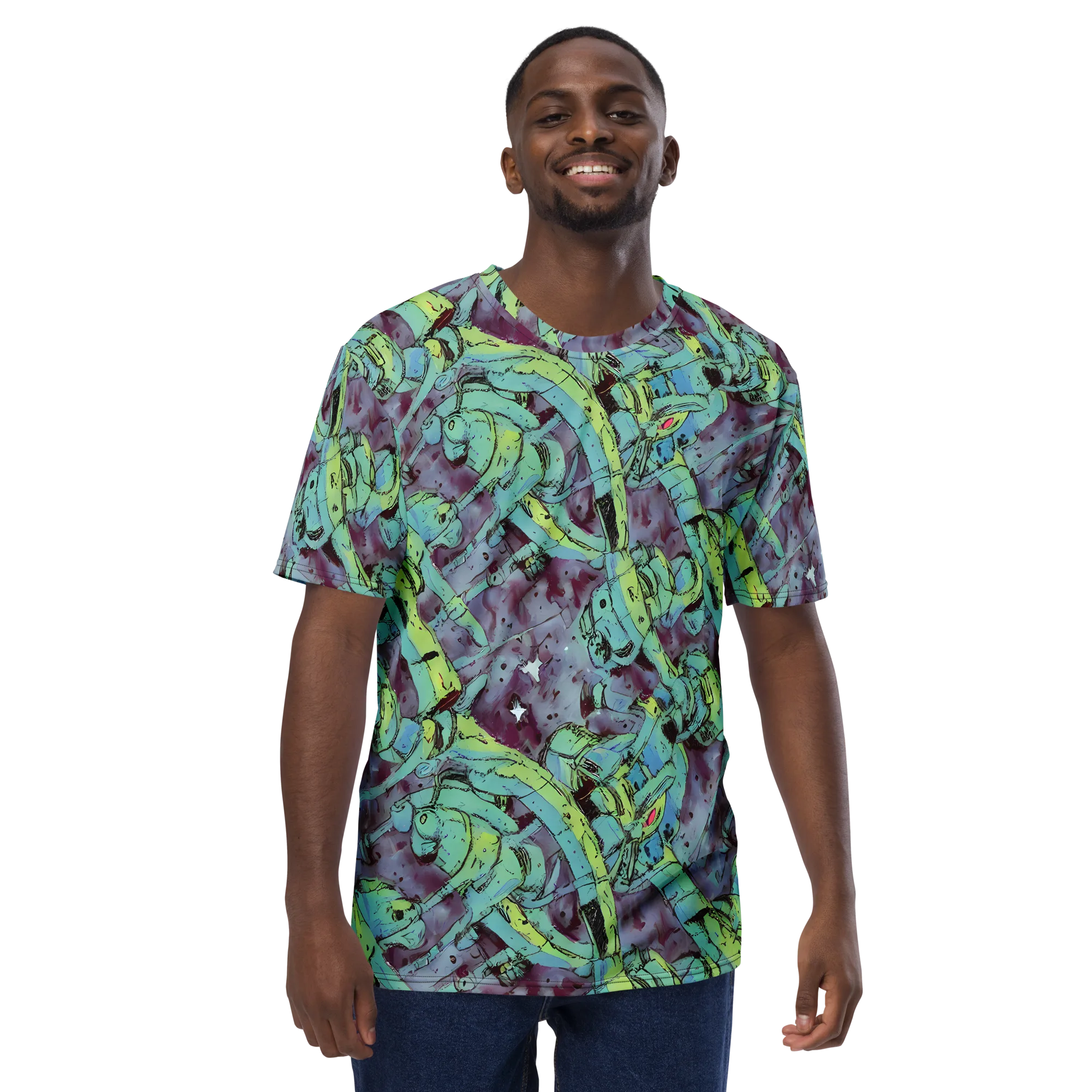 Lime Age on Men's Crew Neck T-Shirt — Front