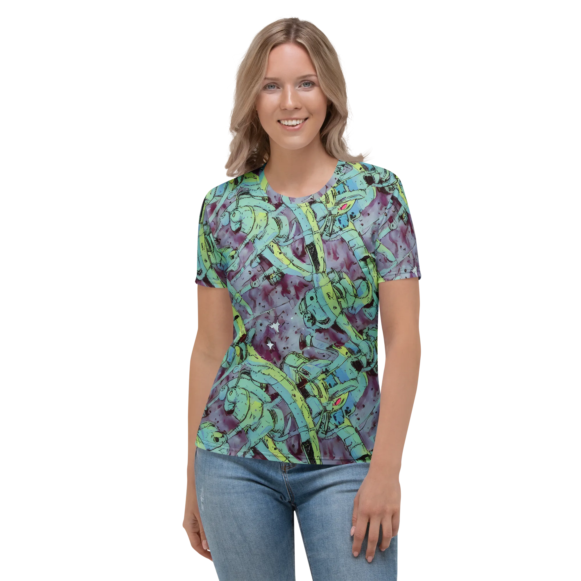 Lime Age on Women's Crew Neck T-Shirt — Front