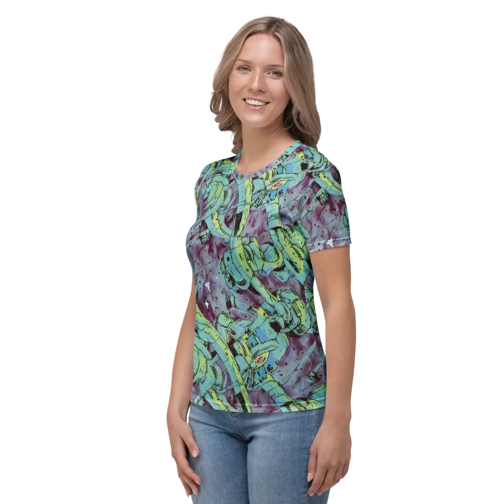 Lime Age on Women's Crew Neck T-Shirt — Left
