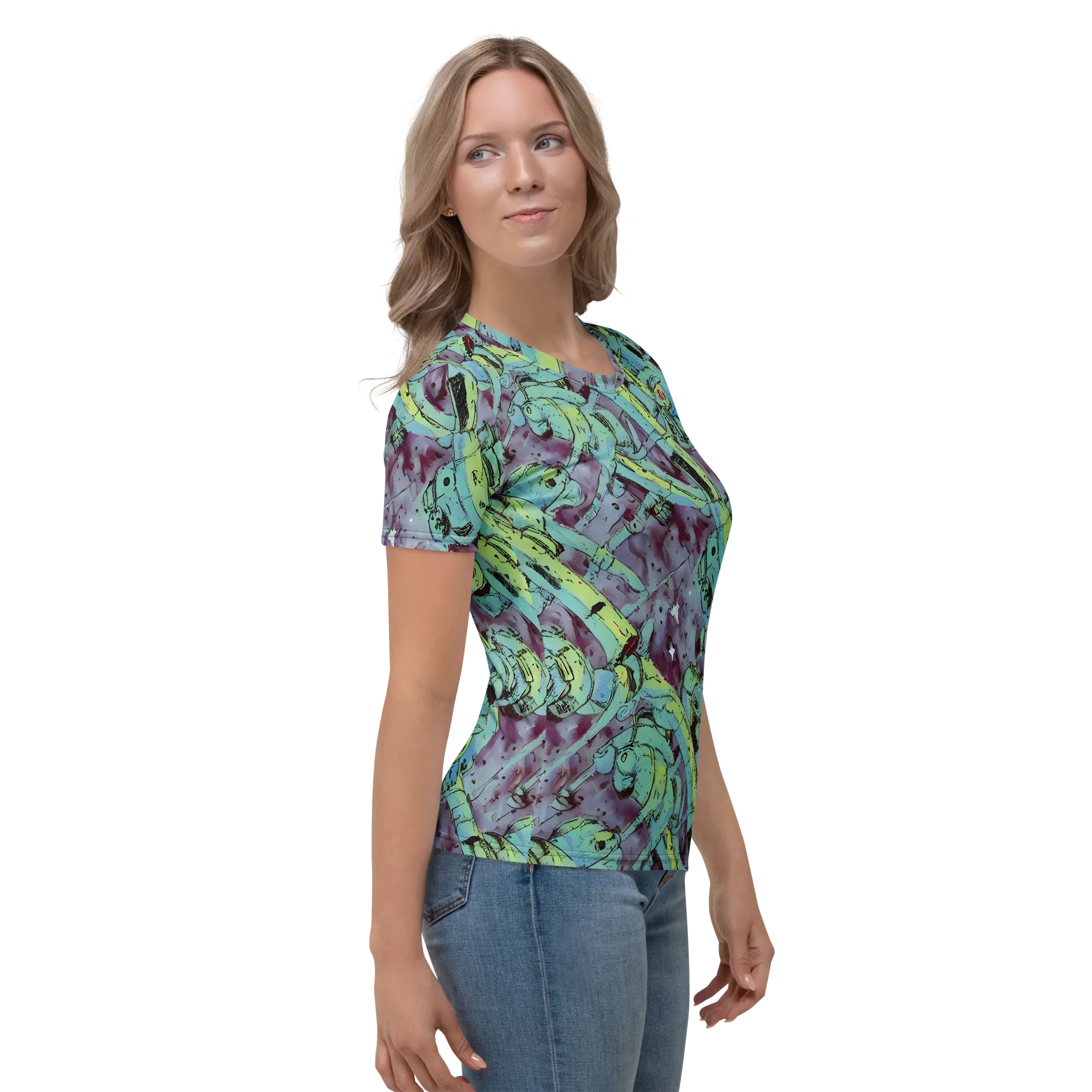 Lime Age on Women's Crew Neck T-Shirt — Right