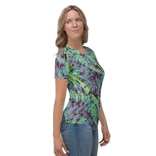 Lime Age on a Women's Crew Neck T-Shirt