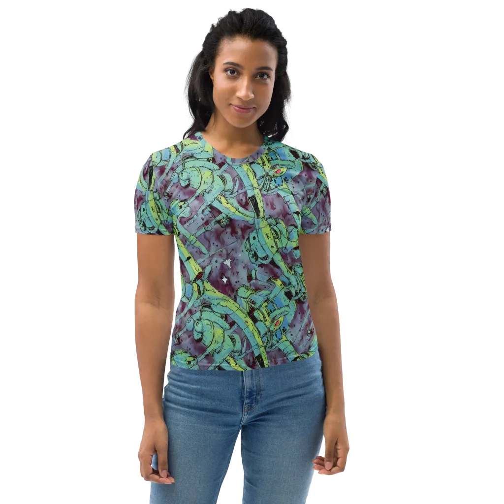 Lime Age on Women's Crew Neck T-Shirt — Front