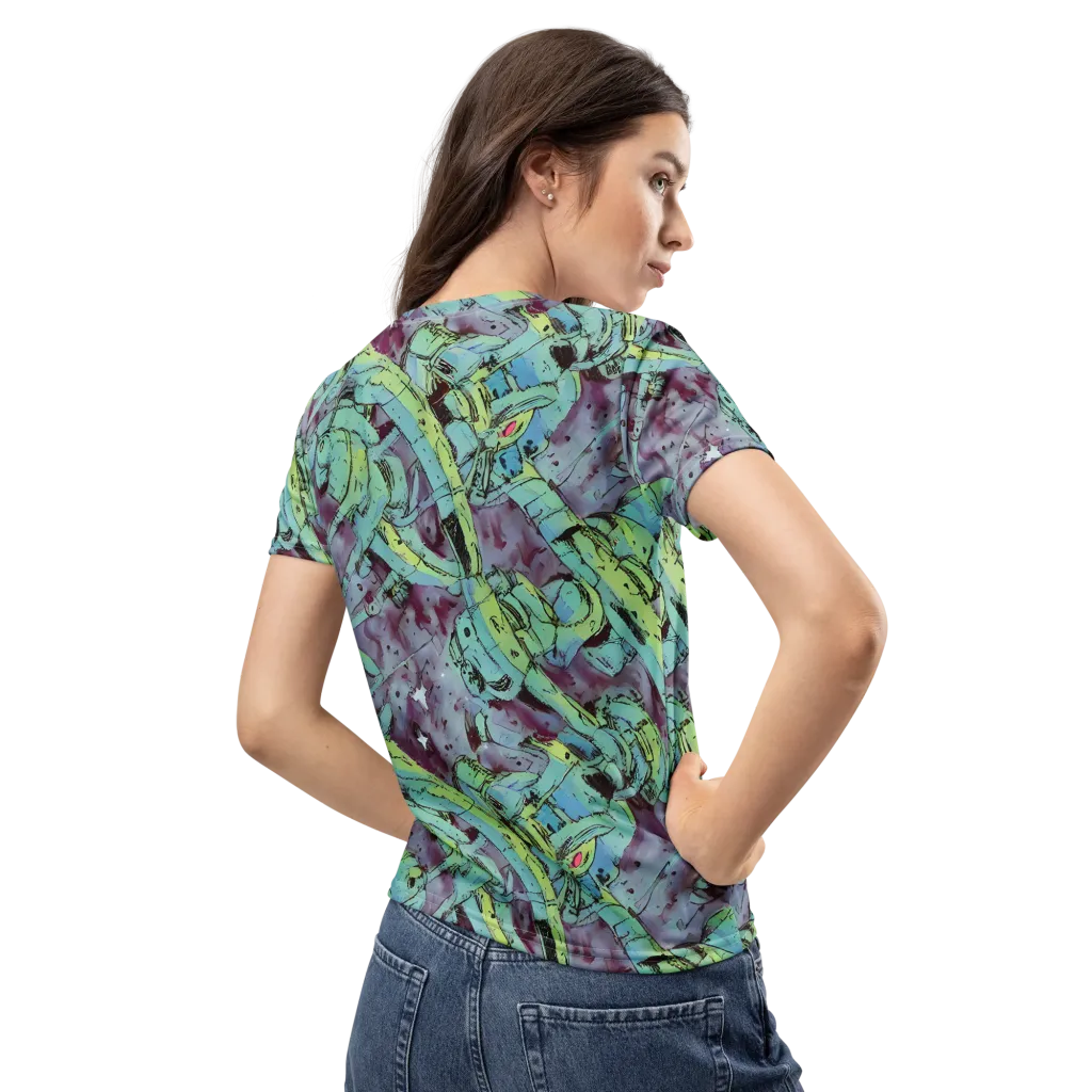 Lime Age on Women's Crew Neck T-Shirt — Back