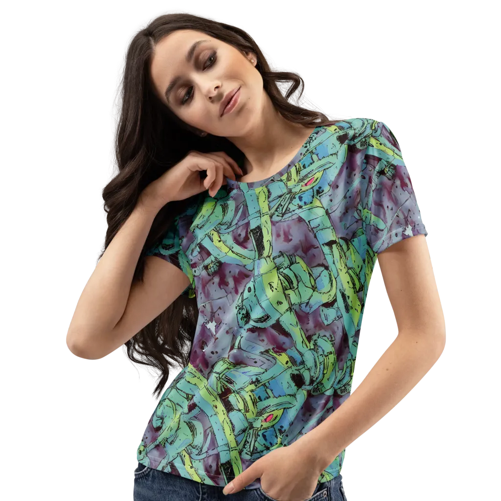 Lime Age on Women's Crew Neck T-Shirt — Left Front
