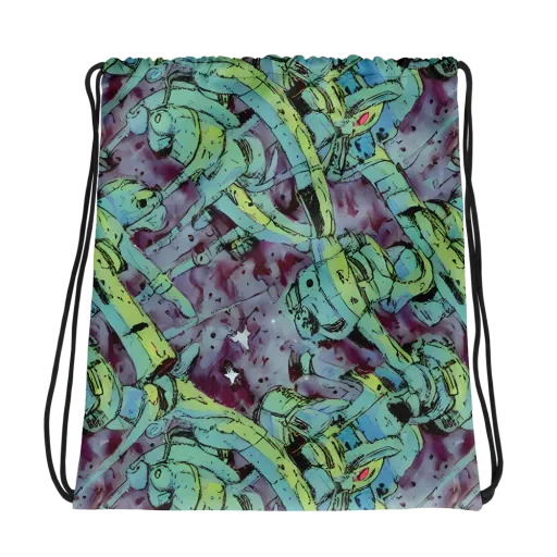 Lime Age on a Drawstring Bag