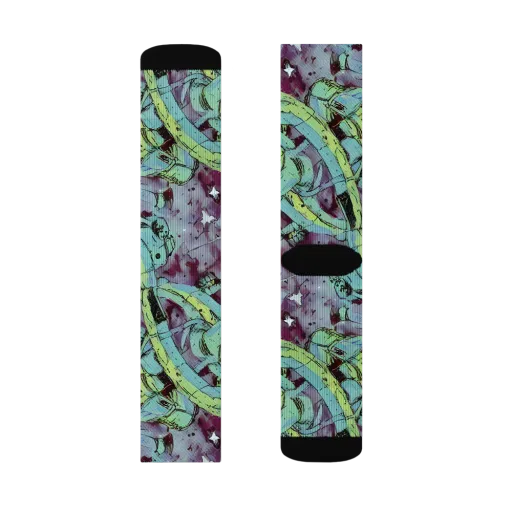 Lime Age on a Socks