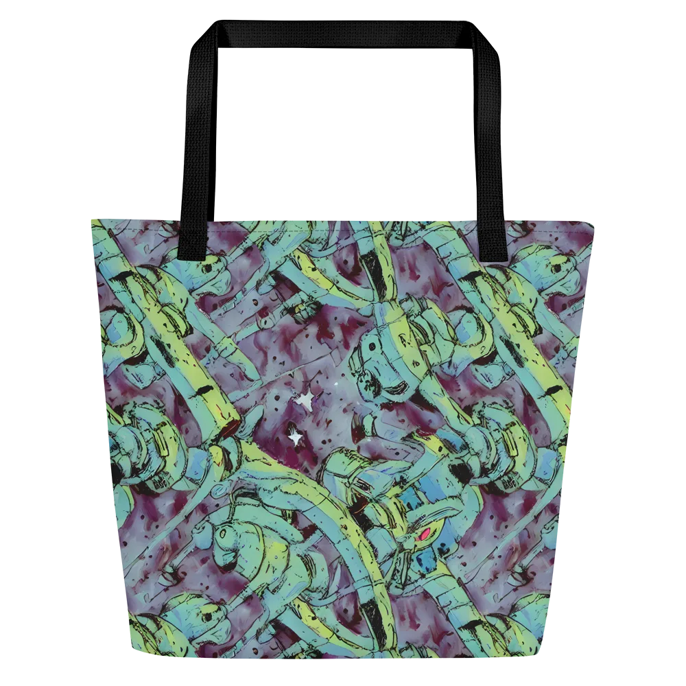 Lime Age on Large Tote Bag W/ Pocket — Front