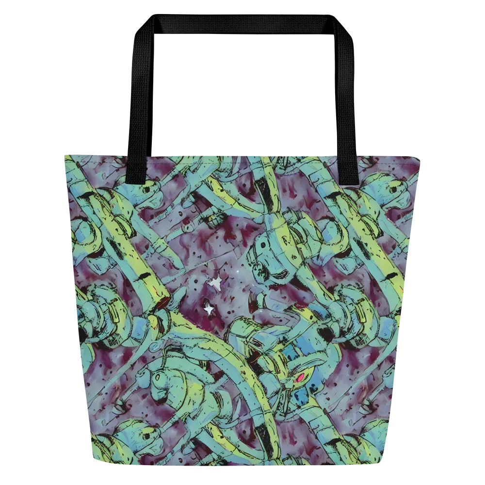 Lime Age on Large Tote Bag W/ Pocket — Front
