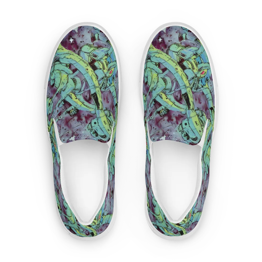 Lime Age on Women's Slip-On Canvas Shoes — Front