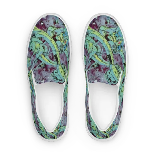 Lime Age on a Women's Slip-On Canvas Shoes