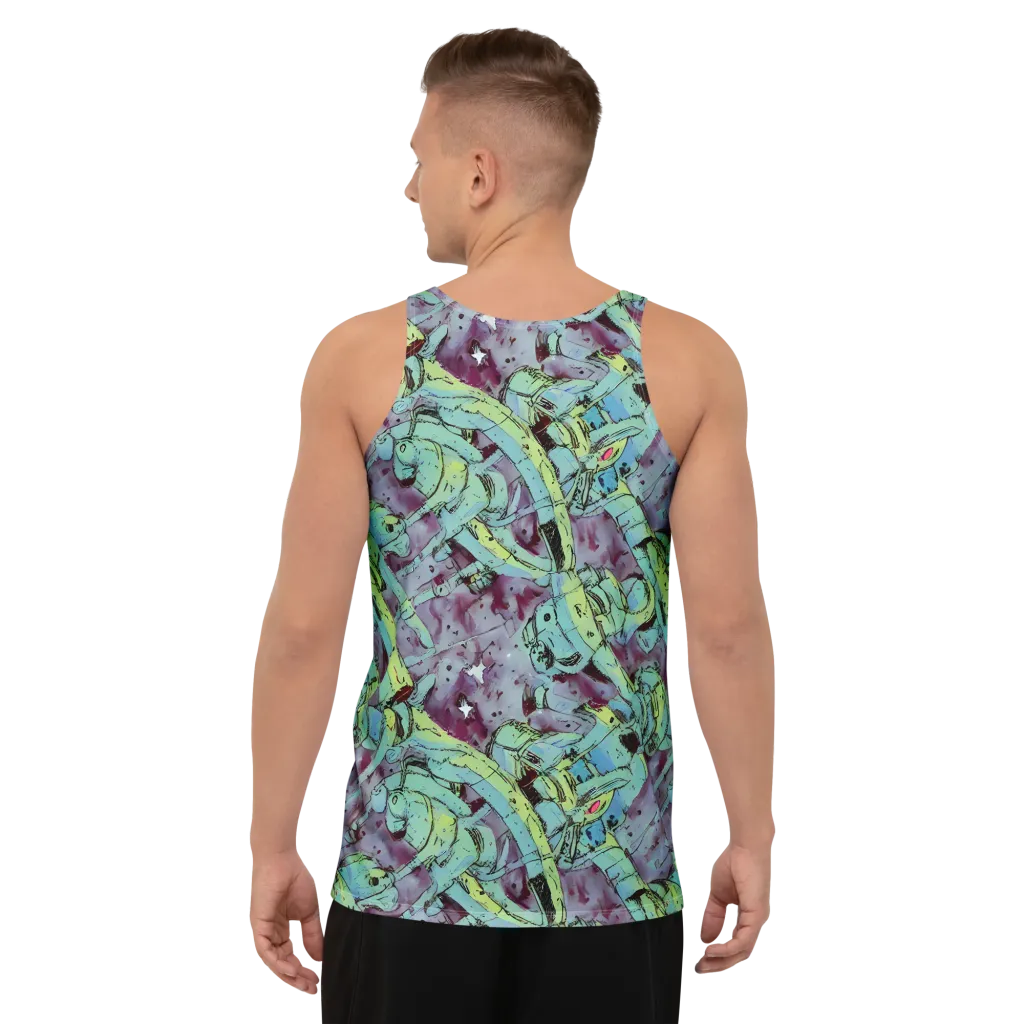 Lime Age on Men's Tank Top — Back