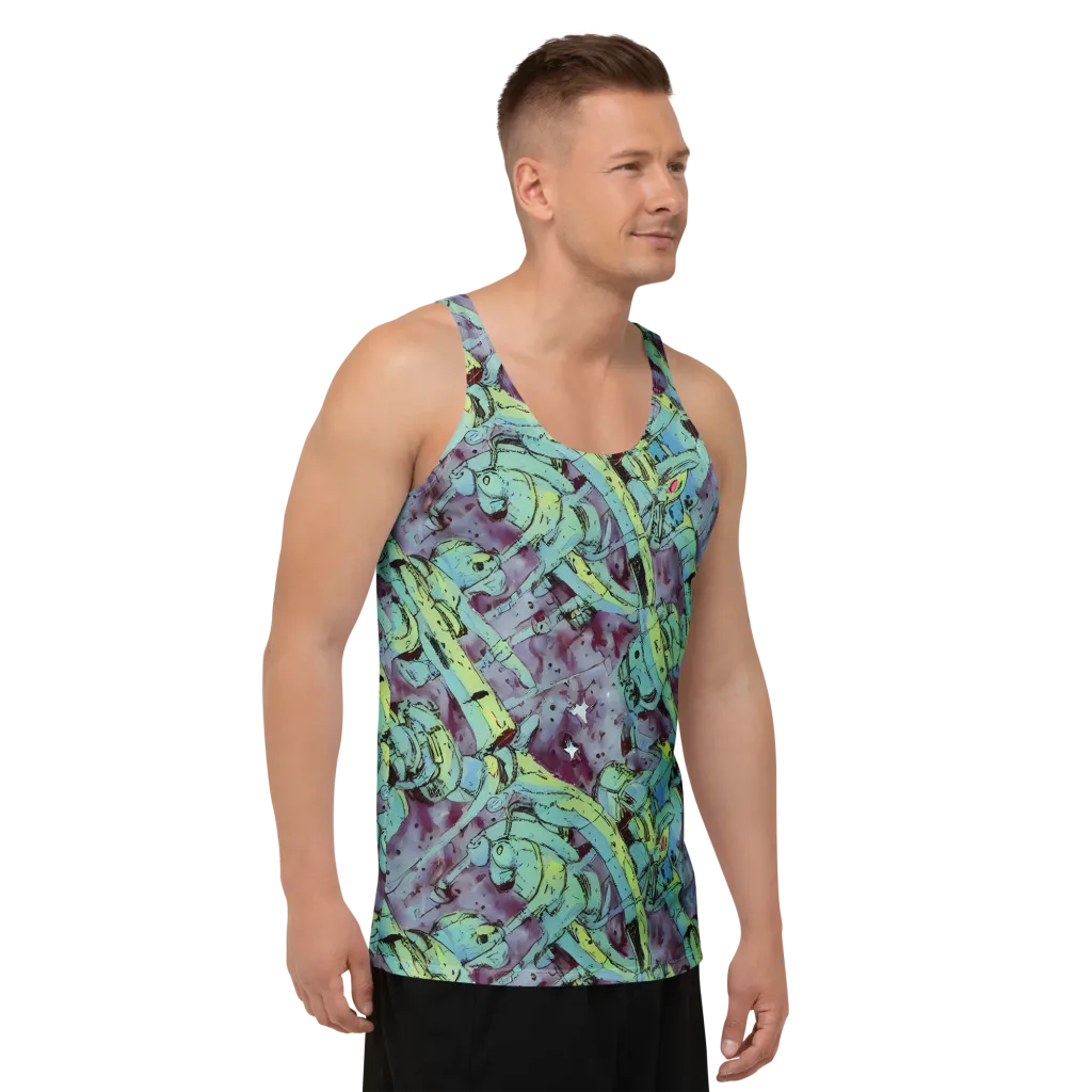 Lime Age on Men's Tank Top — Right Front
