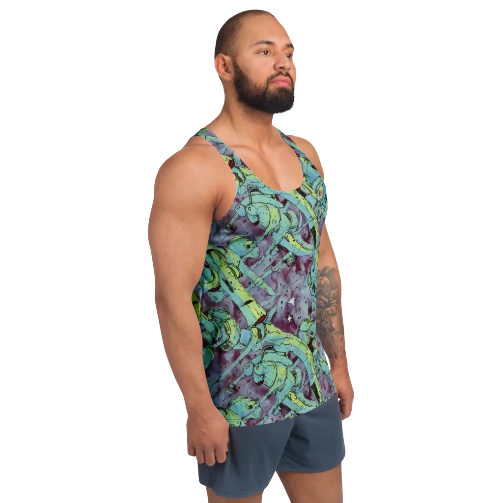 Lime Age on Men's Tank Top — Right Front
