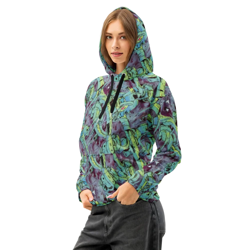 Lime Age on Cotton Hoodie — Left Front